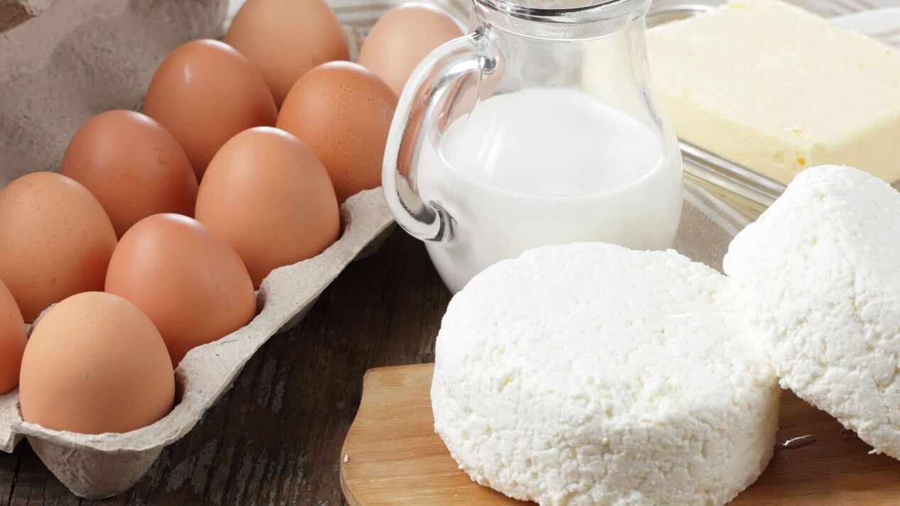 eggs and dairy products to boost